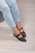 Slingback Fivela Preta Cod 485 - comprar online