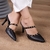 Scarpin Pirâmides Preto (9cm) Cod 347