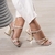 Sandália Peça Metalizada Off White Cod 522