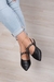 Slingback Fivela Preta Cod 485 na internet