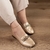 Mocassim Super Confortável Dourado Cod 368