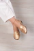 Mocassim Super Confortável Dourado Cod 349 na internet