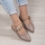 Slingback Fivela Cinza Cod 485