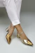 Scarpin Olga Dourado e Bronze - Gio Faé Shoes