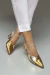 Scarpin Olga Dourado e Bronze - loja online