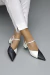 Scarpin Olga Preto e Off White - comprar online