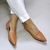 Mocassim Lisa Croco Caramelo