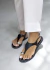 Rasteira Ágatha Preta - Gio Faé Shoes