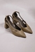 Scarpin Tiras Fivela Verde Cod 3082 - Gio Faé
