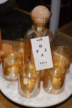 Juego vasos y botella Ambar - comprar online