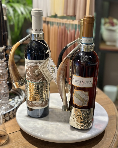 Porta Botellas Alpaca y Hueso