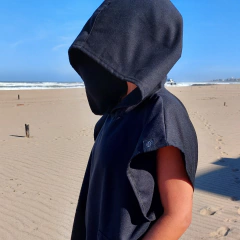 Poncho cambiador negro - VIRA BS AS - Ropa para personas