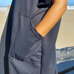 Poncho cambiador negro