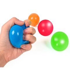 Pelota pegajosa flourescentes