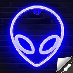 Cartel de neon alien