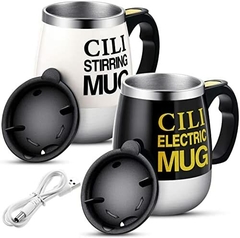 Taza Termica Batidora Automática Magnetica Cafe a pilas