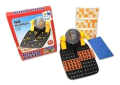 Juego De Mesa Bingo Lotto Bolillero + 90numeros + 12cartones