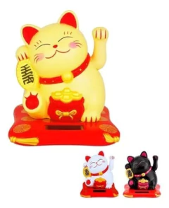 Gatito de la suerte solar