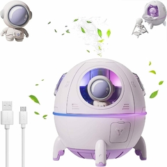 Humidificador de cápsula espacial de astronauta 2023, difusor de agua ultrasónico