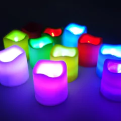 Velas de led multicolor