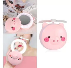 Espejo de led chanchito con ventilador