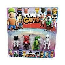 Set X4 Muñecos Stumble Guys Videojuego Ideal Ardono Torta