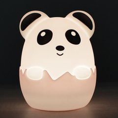 Lampara de silicona Panda con huevo