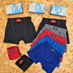 Imagen de BOXER DE NIÑO ALGODÓN Y LYCRA LISO LÍNEA IMÁN ART. 201 TALLES SURTIDOS 2 - 3 - 4 - 5