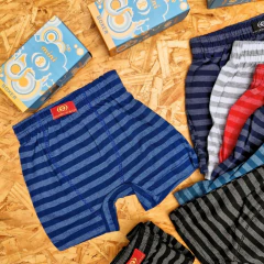 Imagen de BOXER DE NIÑO ALGODÓN Y LYCRA RAYADO LÍNEA IMÁN ART. 203 TALLES SURTIDOS 2 - 3 - 4 - 5
