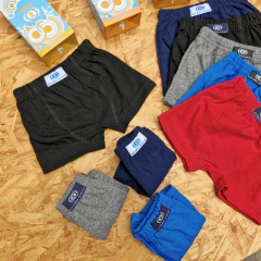Imagen de BOXER DE BEBE ALGODÓN Y LYCRA LISO LÍNEA IMÁN ART. 207 TALLES SURTIDOS 0 - 1 (X DOCENA)