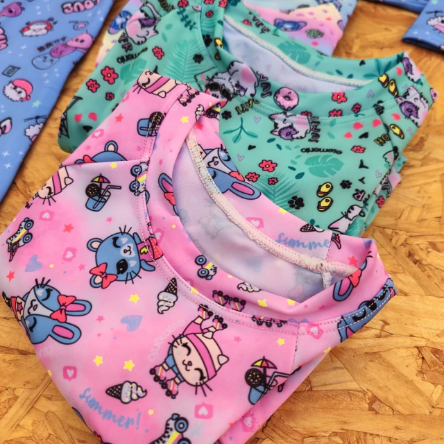 Camiseta con protección UV niña manga larga estampado Distribuidora Mariley — imagen 5