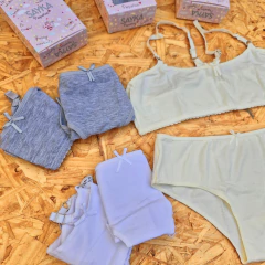 CONJUNTO DE NENA DE ALGODÓN Y LYCRA LISA LINEA. SAYKA ART: 19 TALLES SURTIDOS 1 - 2 - 3 (X DOCENA) en internet