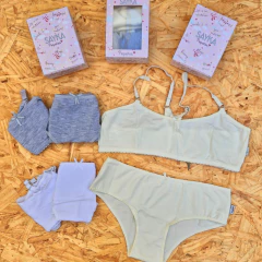 CONJUNTO DE NENA DE ALGODÓN Y LYCRA LISA LINEA. SAYKA ART: 19 TALLES SURTIDOS 1 - 2 - 3 (X DOCENA) - comprar online