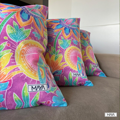 Capa de Almofada Grande Flor de Maracujá - comprar online