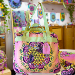 Bolsa de Viagem Mandala Flor da Vida - comprar online