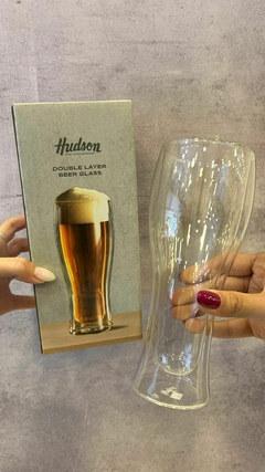 Vaso doble Fondo de vidrio Cervecero 460ml