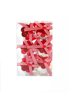 Set de esferas lentejuelas 6cm tradicional x6