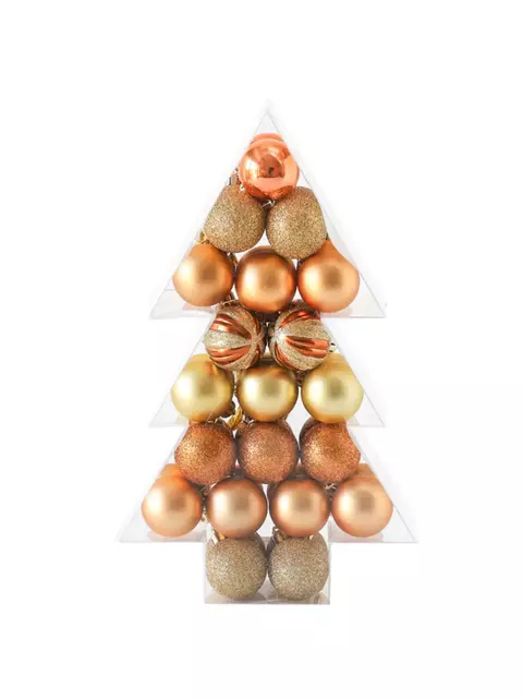 Set De Esferas 4cm gold x40