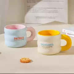 TAZA CERAMICA DISEÑO ESPONJA en internet