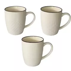 Taza Blanca con Relieve