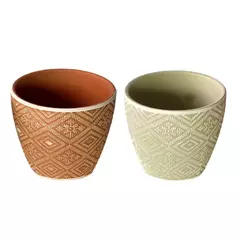 Maceta Ceramica Azteca