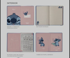 Notes A5 Tapa Dura Stich - comprar online