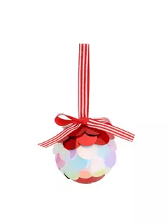 Set de esferas lentejuelas 6cm tradicional x6 - comprar online