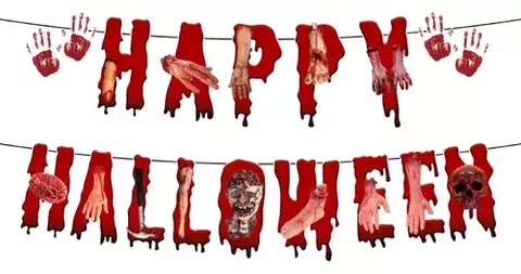 Banner Sangrienta "Happy Halloween"