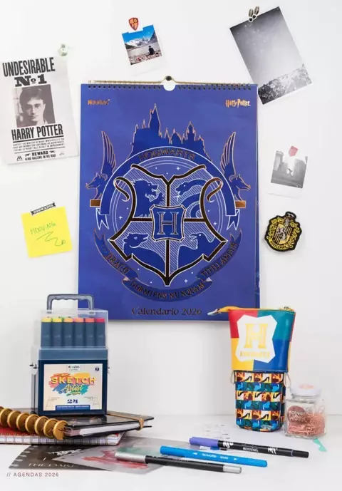 Calendario de pared 2026 30x40 Harry Potter - Mooving