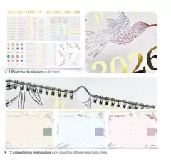 Calendario de pared 2026 35x25 Boho - Mooving en internet