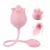 Vibrador Duplo Tulipa com Língua e Dedilhar 10 Velocidades Recarregável
