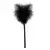 Chibata de Plumas Pretas 25cm DX1936