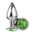 Plug Anal MÉDIO de Metal 8,5cm com Pedra PL007M