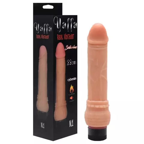 Prótese Peniana c\ Vibrador 22X3,5cm em Cyber Skin YSZE-467 - comprar online